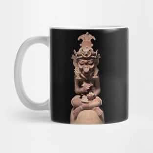 Human Monkey Maya Figurine Mug